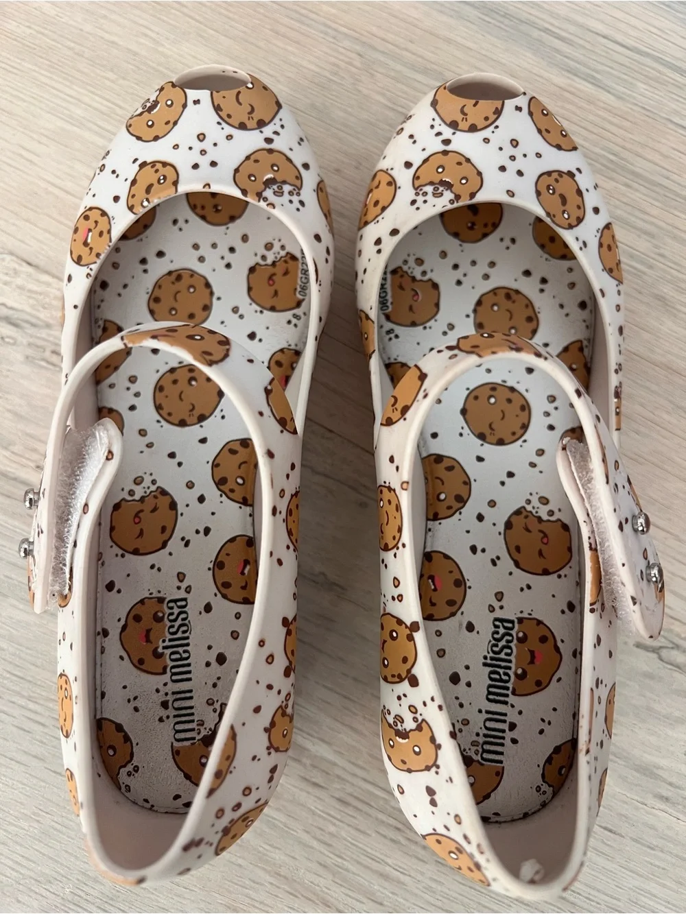 MINI MELISSA Ultragirl Candy Cookie Print Mary Jane Jelly Sandals Size 12